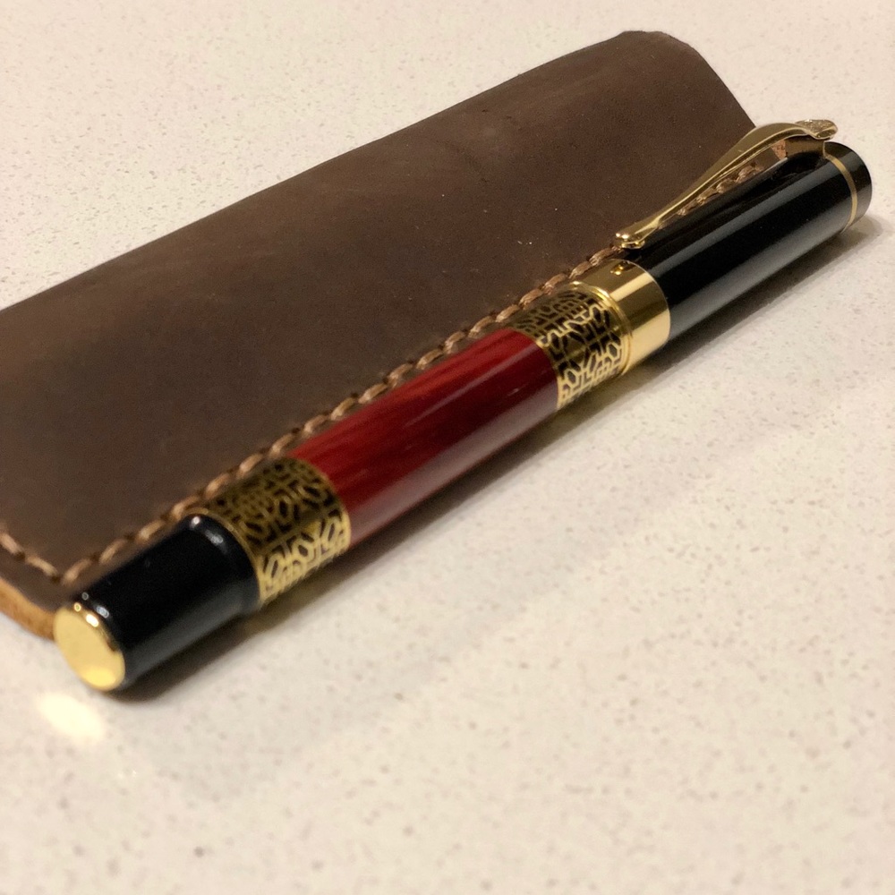 Fountain Pen and Leather Case